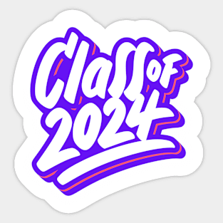 Cool Vibes Graduation Celebration Tee - Class of 2024 - Stylish Commemorative Shirt - Unique Graduation Party Gift Sticker